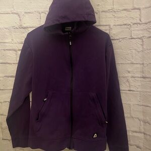 Zara Purple Zip-Up Hoodie/tech sweater size L/large